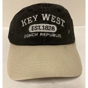Key West Florida Conch Republic Men's Adjustable 1828 Cap Pacifica7 Hat NWT